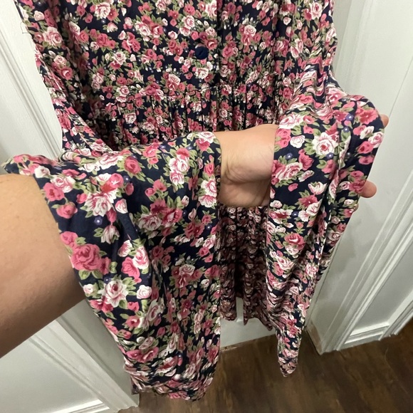 25-Vintage E. D. Michaels Melanie Drucker Dress Cottagecore Prairie Floral 11-12 - Picture 13 of 14
